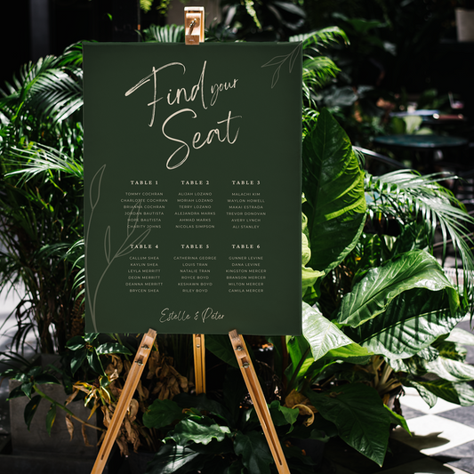 Wedding Seating Plan (PVC Board)