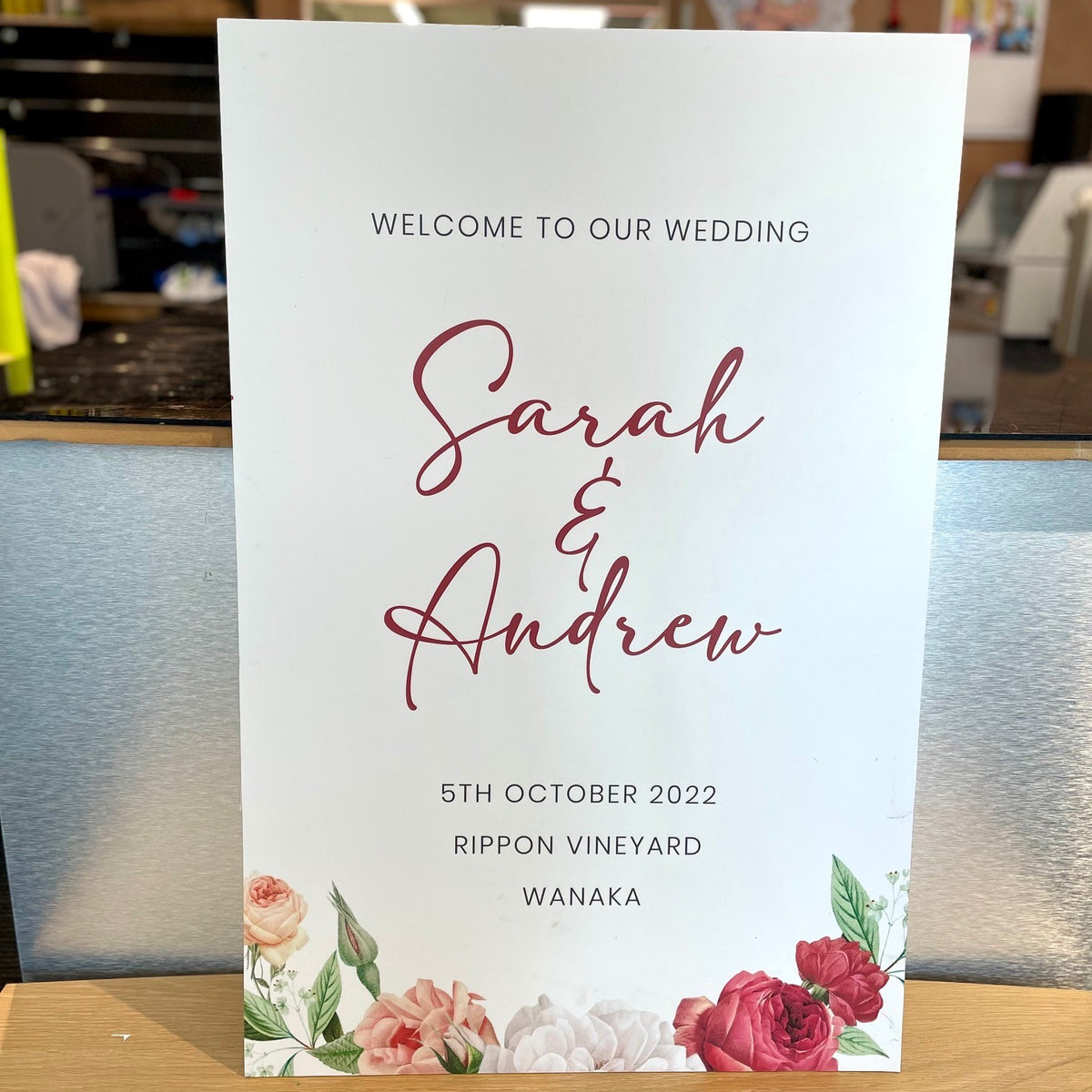 Welcome Pvc Pvc wedding sign | Beachweddingtips.com